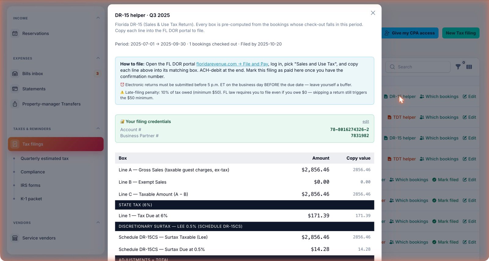 DR-15 helper modal